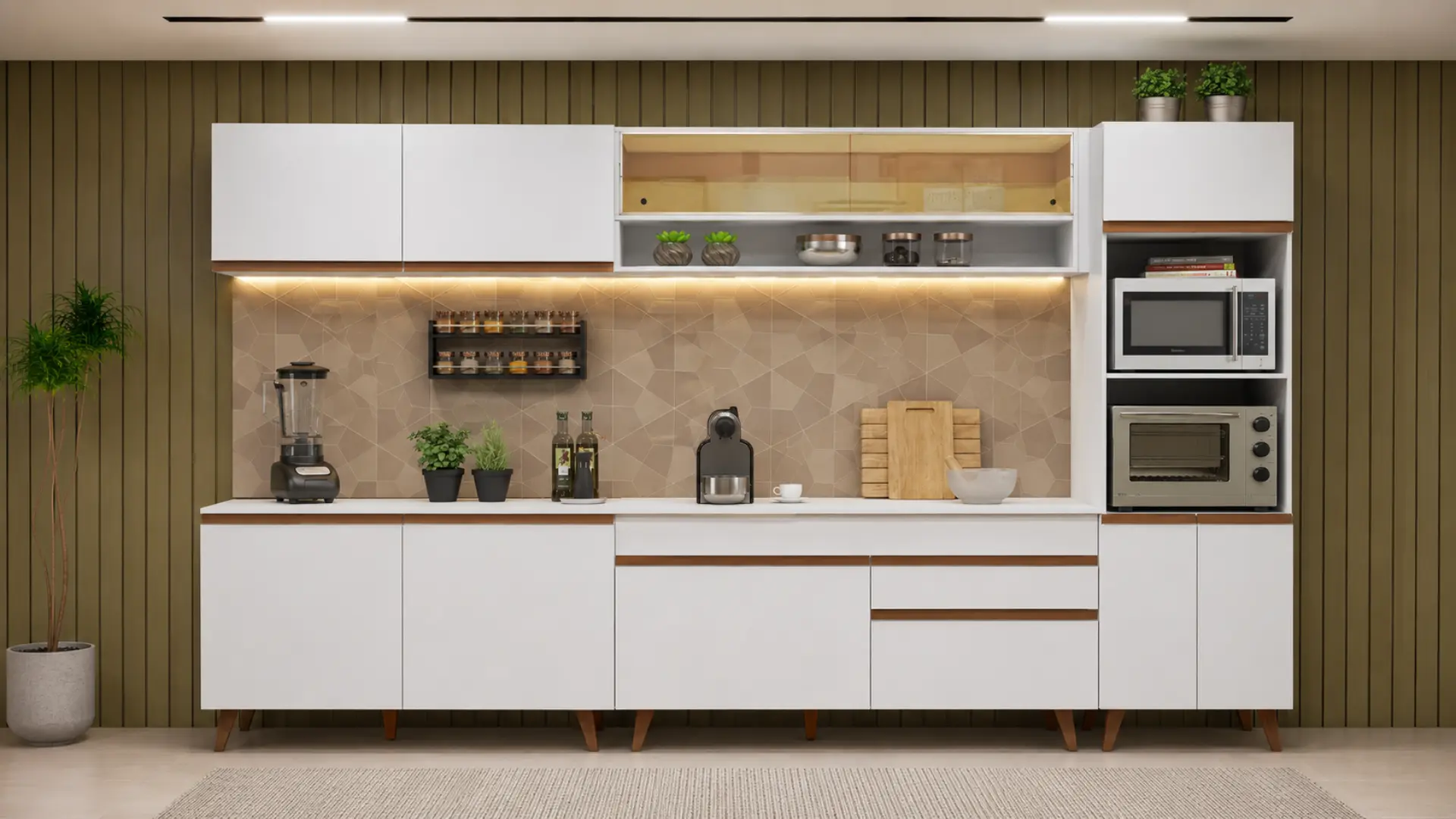 Cozinha comum sem planejamento